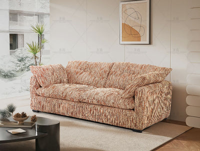 Quetta Sofa Rust/Beige 3 Seater