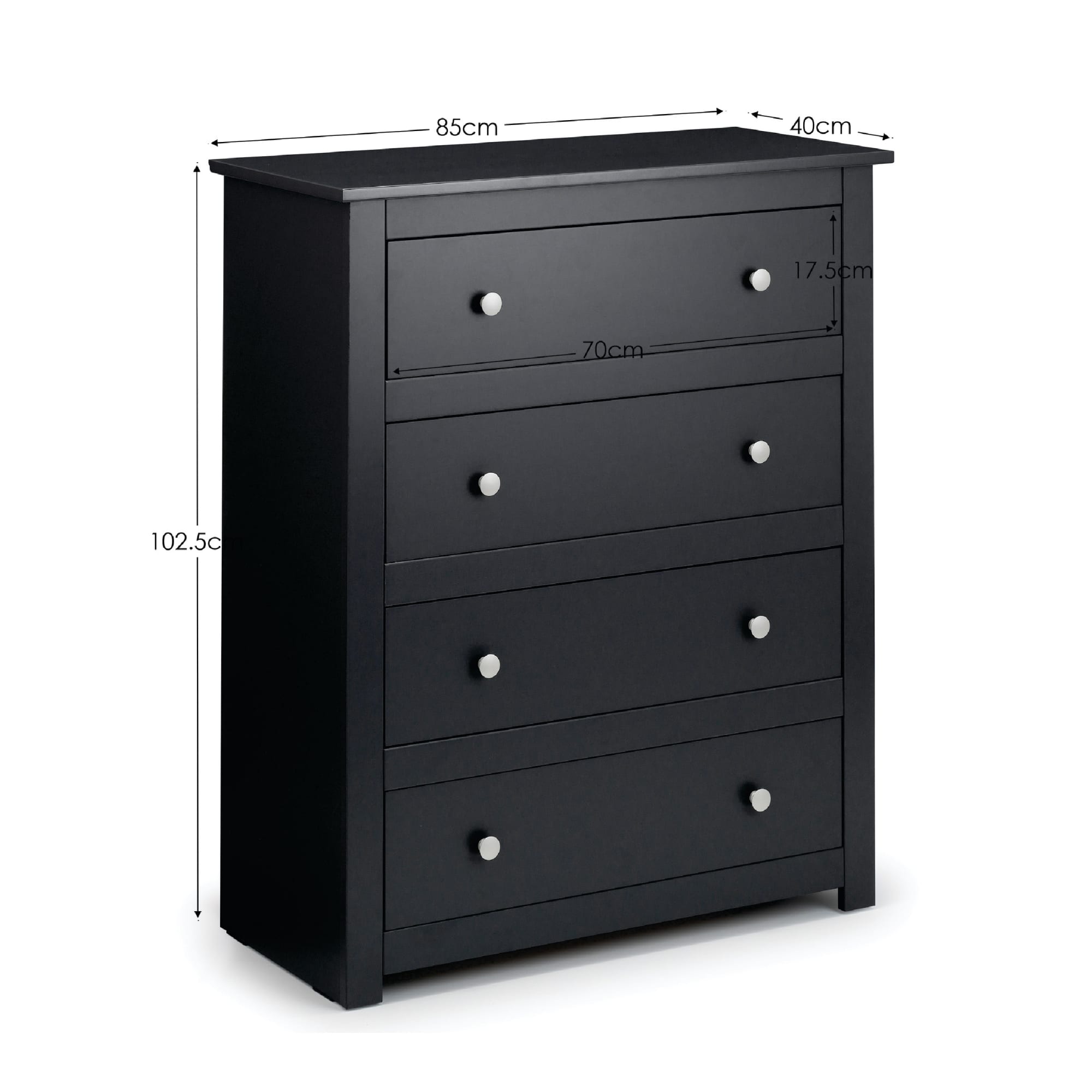 Radley 4 Drawer Chest - Anthracite