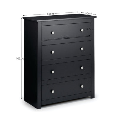 Radley 4 Drawer Chest - Anthracite