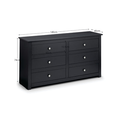 Radley 6 Drawer Chest - Anthracite