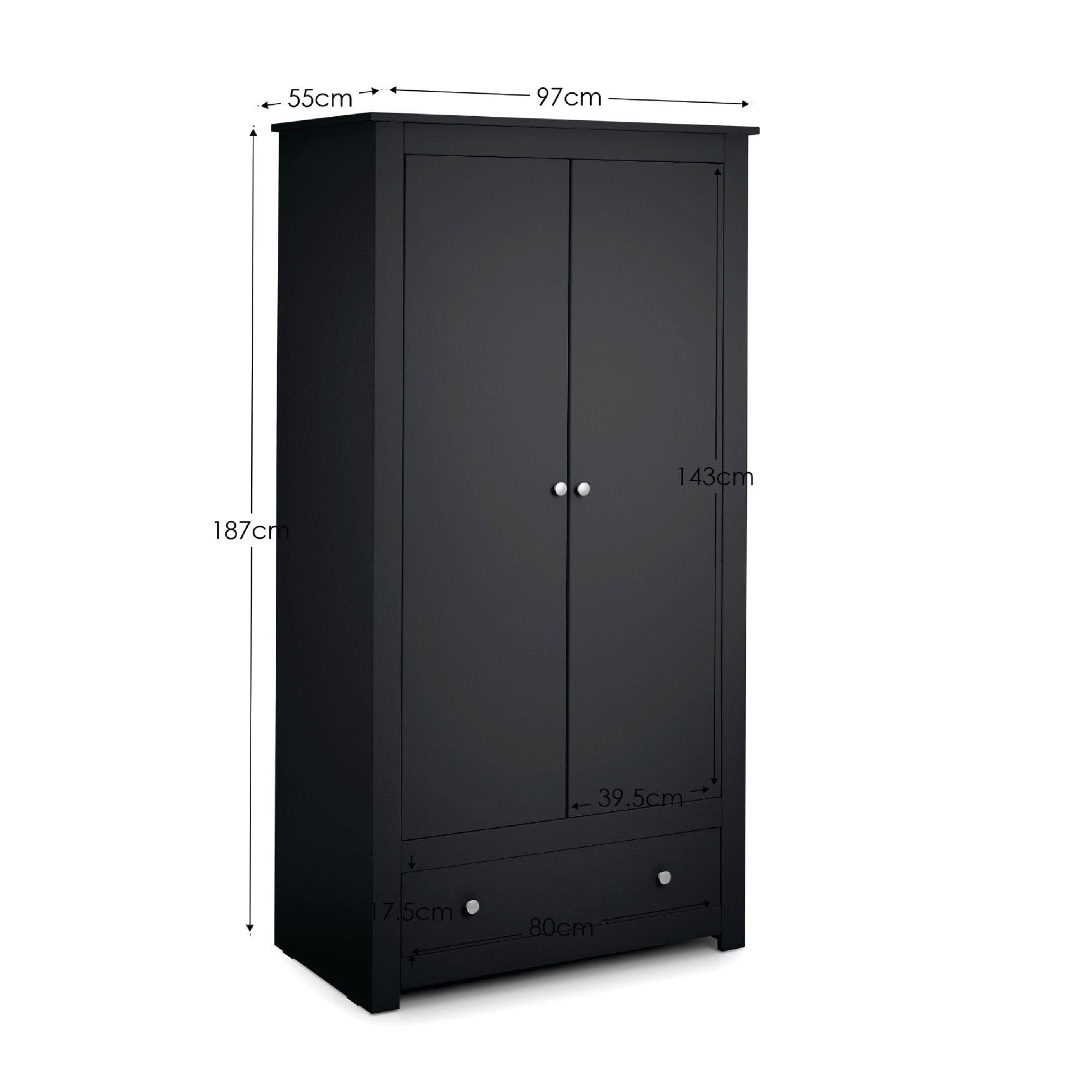 Radley Wardrobe - Anthracite