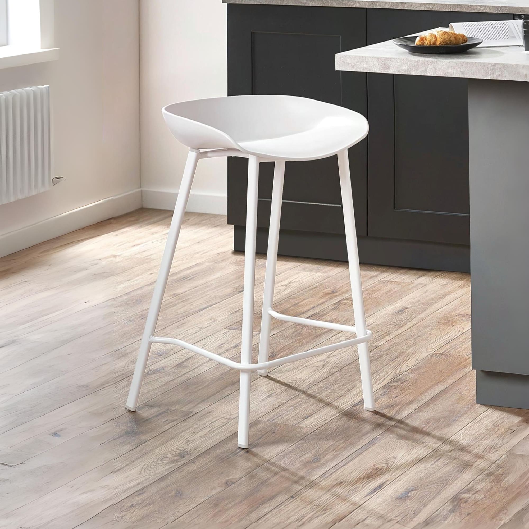 Set Of 2 Renzo Bar Stool White
