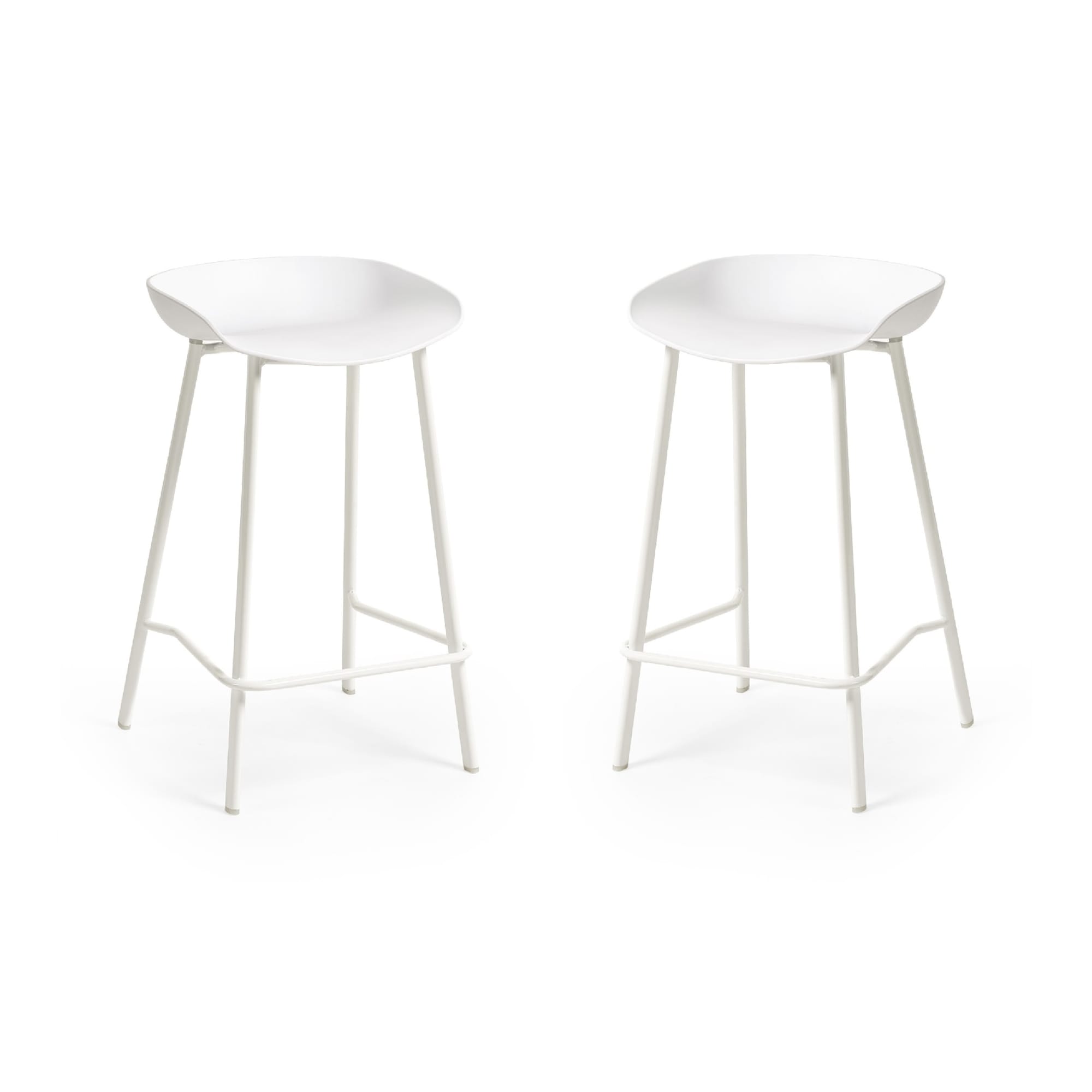 Set Of 2 Renzo Bar Stool White