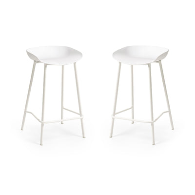 Set Of 2 Renzo Bar Stool White