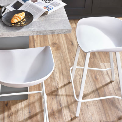 Set Of 2 Renzo Bar Stool White