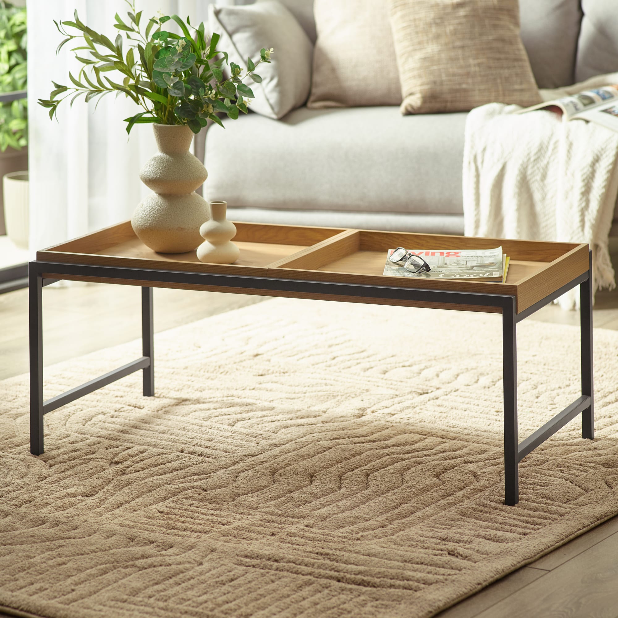 Reuben 110cm Tray Coffee Table