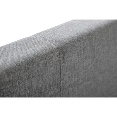 Rialto 135cm Double Bed Light Grey