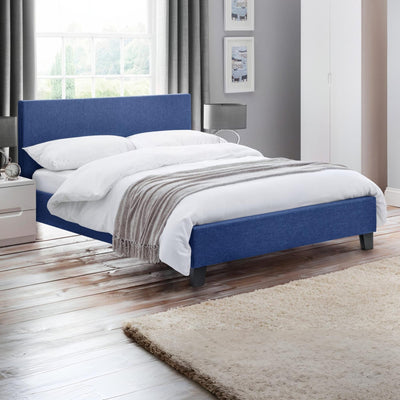 Rialto 150cm King Bed Dark Blue