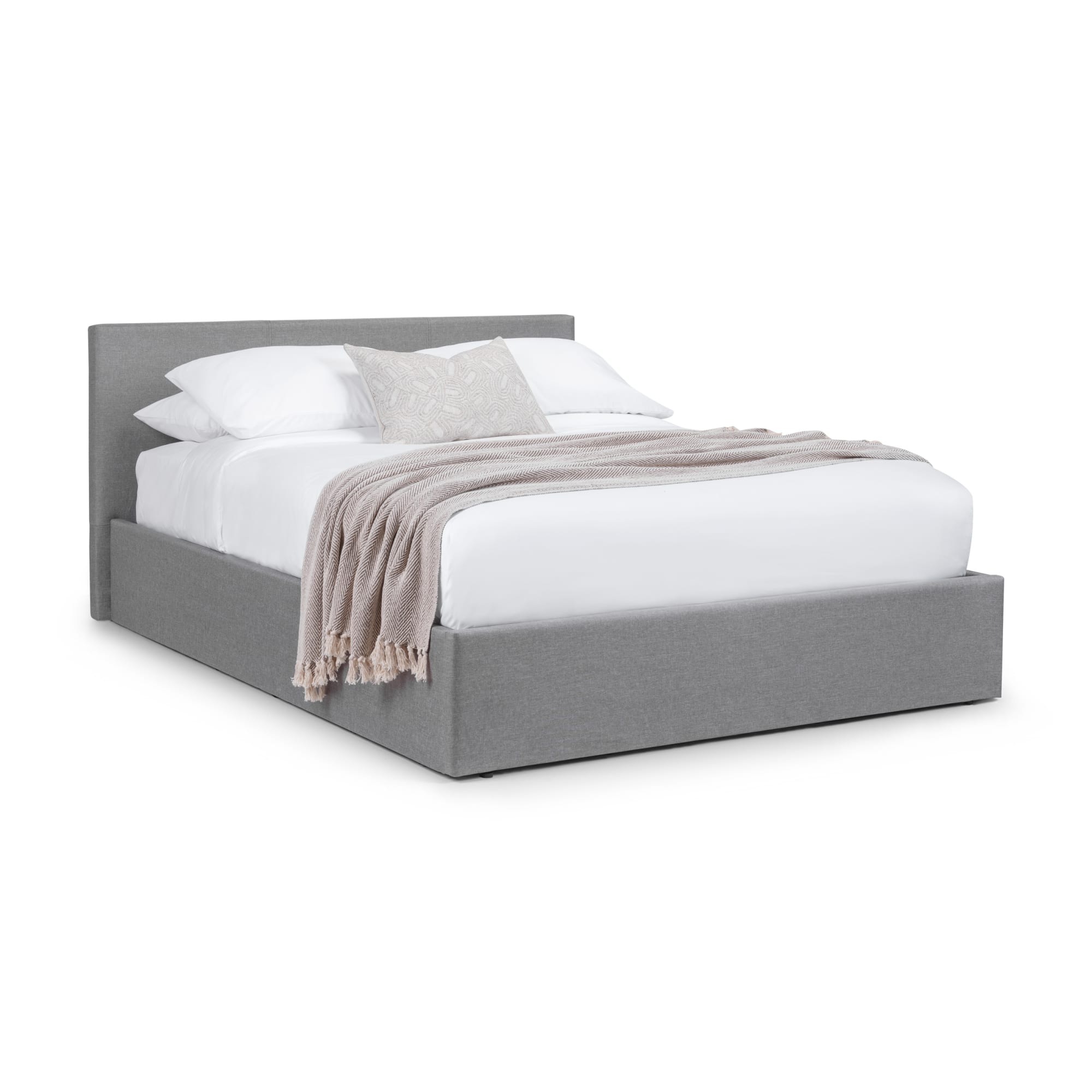 Rialto Ottoman Storage 135cm Double Bed Light Grey