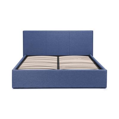 Rialto Ottoman Storage 150cm King Bed Dark Blue