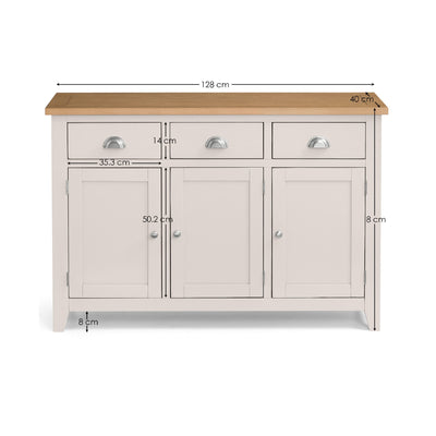 Richmond Sideboard - Elephant Grey/Pale Oak