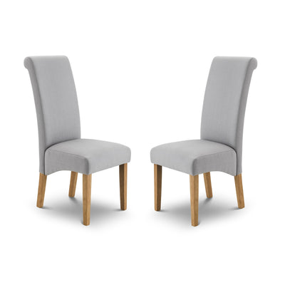 Set Of 2 Rio Scrollback Fabric Chairs