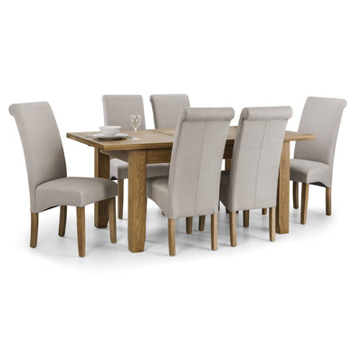 Set Of 2 Rio Scrollback Fabric Chairs