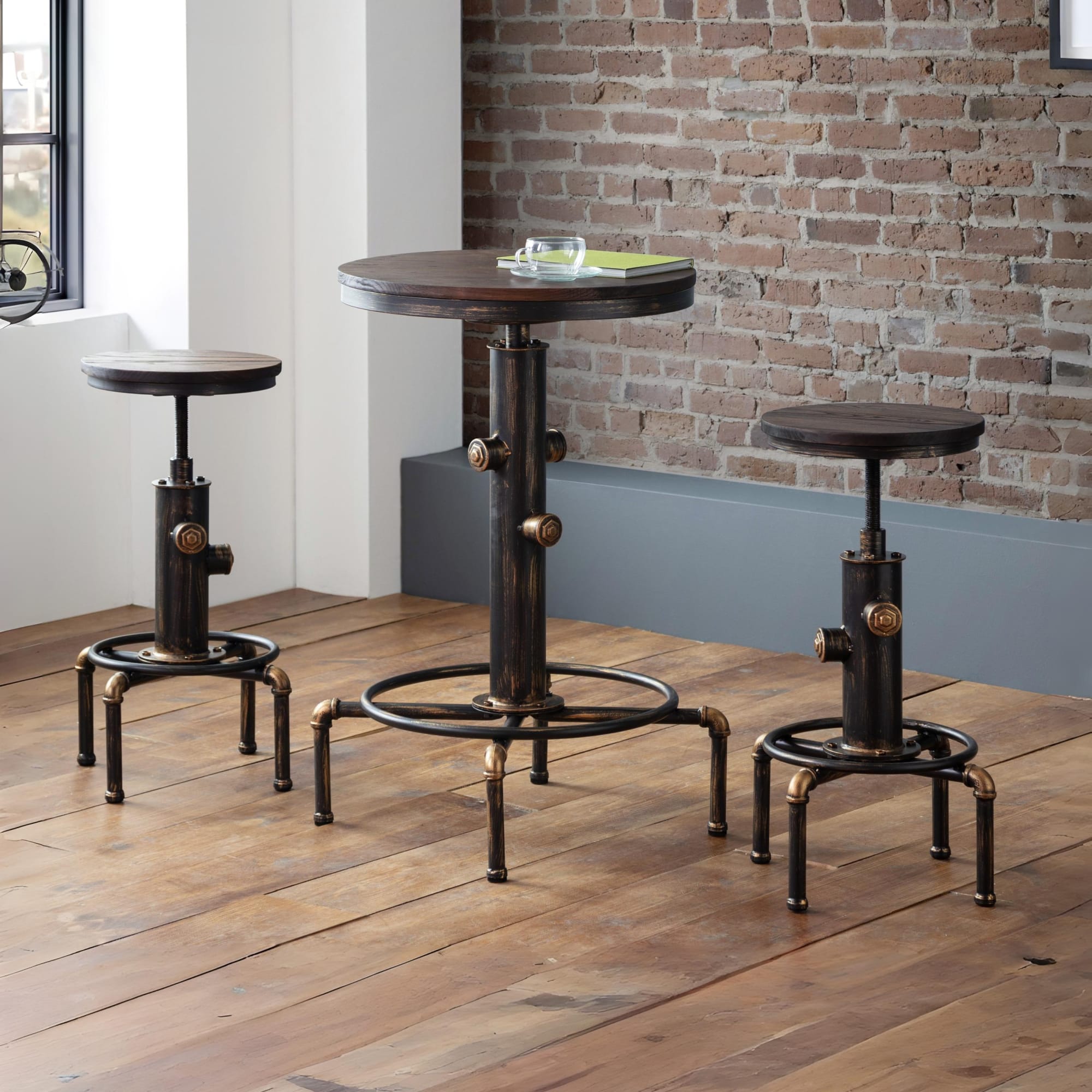 Rockport Pipework Bar Table