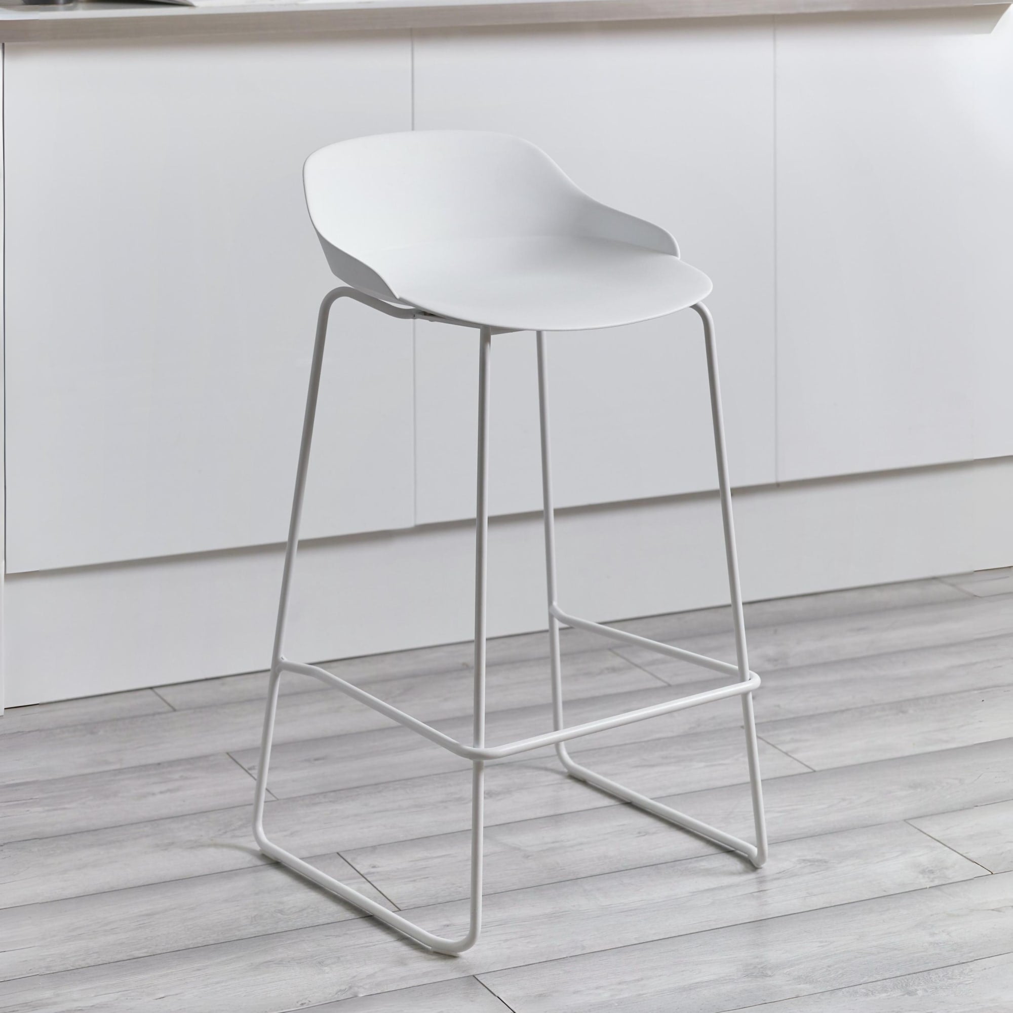 Set Of 2 Rocco Stools - White
