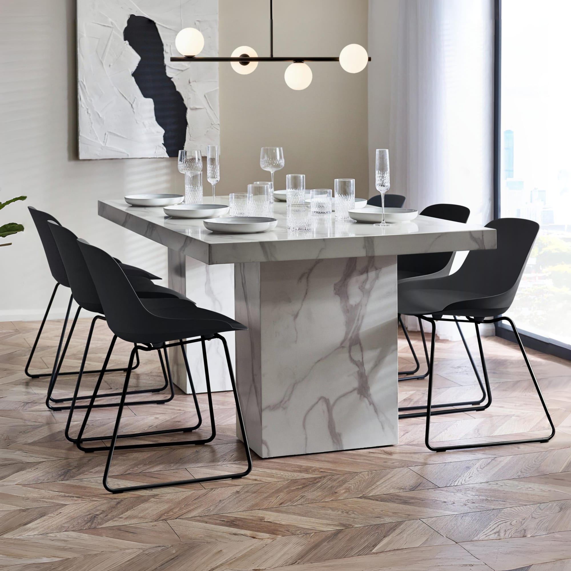 Rome Dining Table - White
