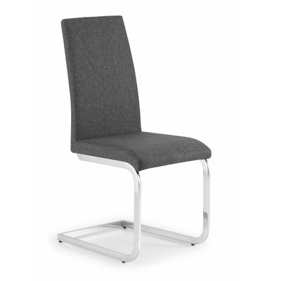 Set Of 2 Roma Cantilever Dining Chairs Slate Grey