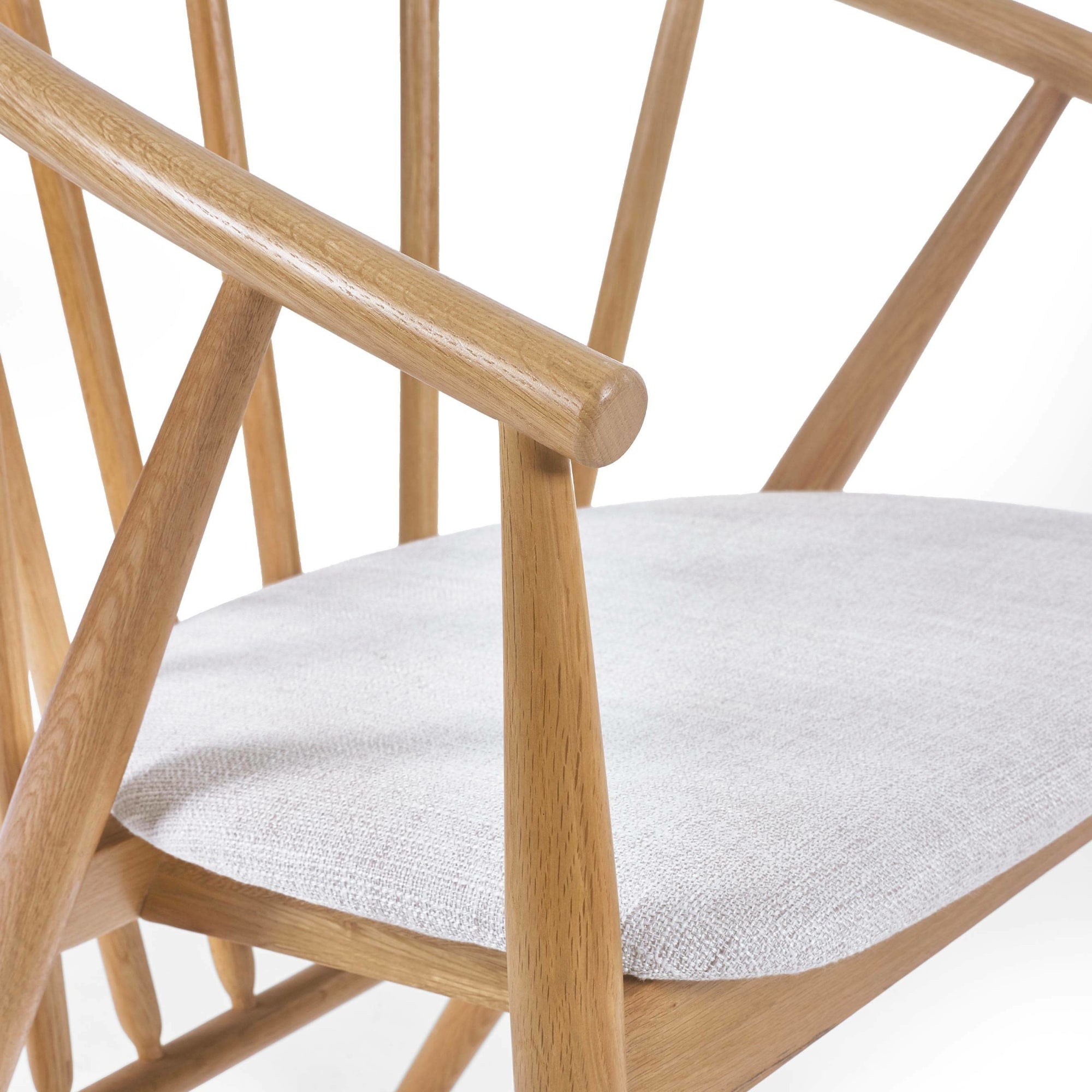 Rory Oak Curved Back Dining Chair