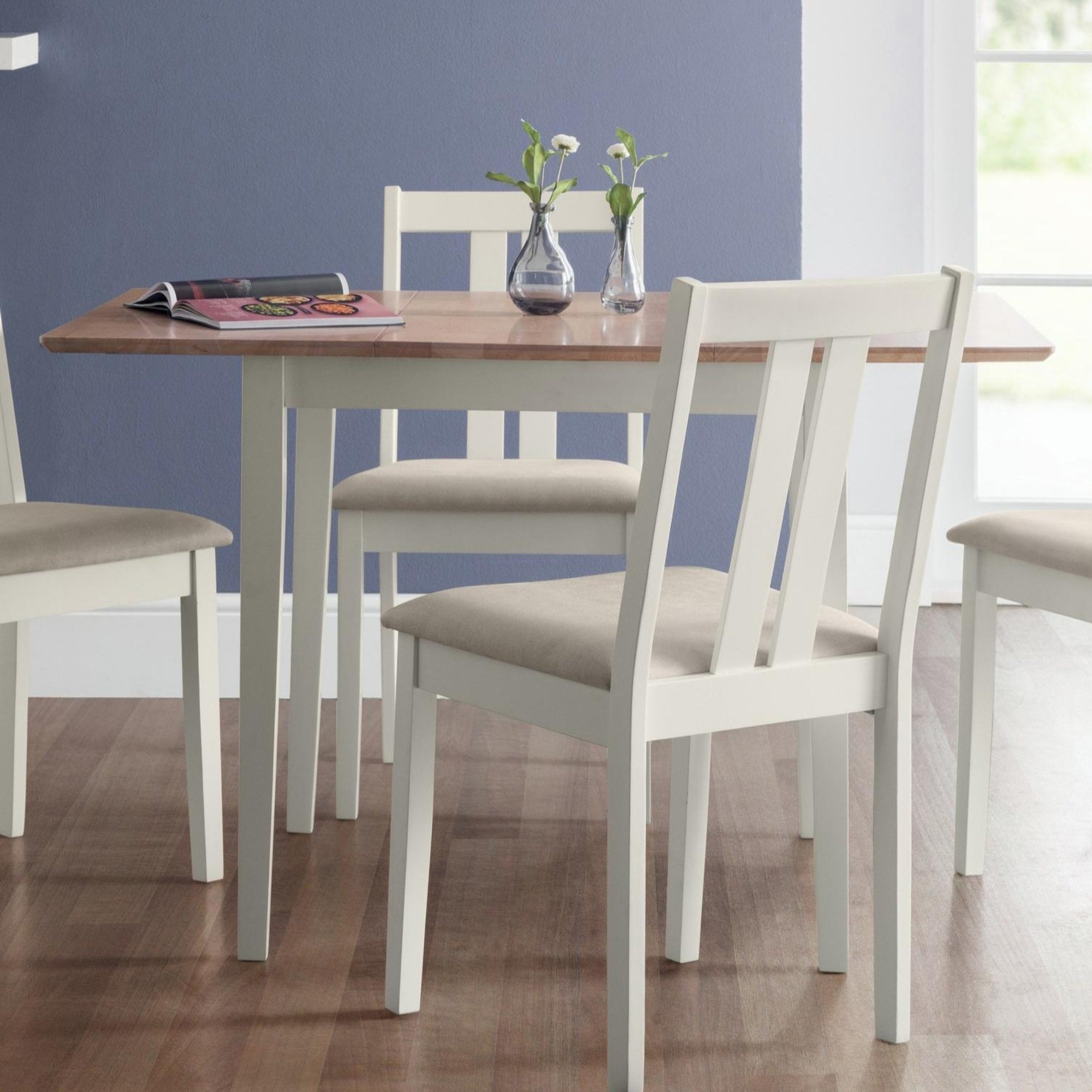 Rufford 2-Tone Dining Table Ivory/Natural