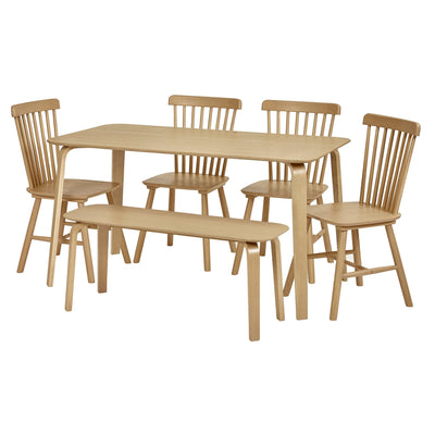 Set of 2 Sakura Oak Dining Chairs