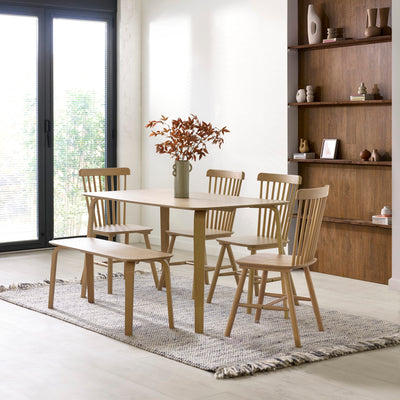 Set of 2 Sakura Oak Dining Chairs