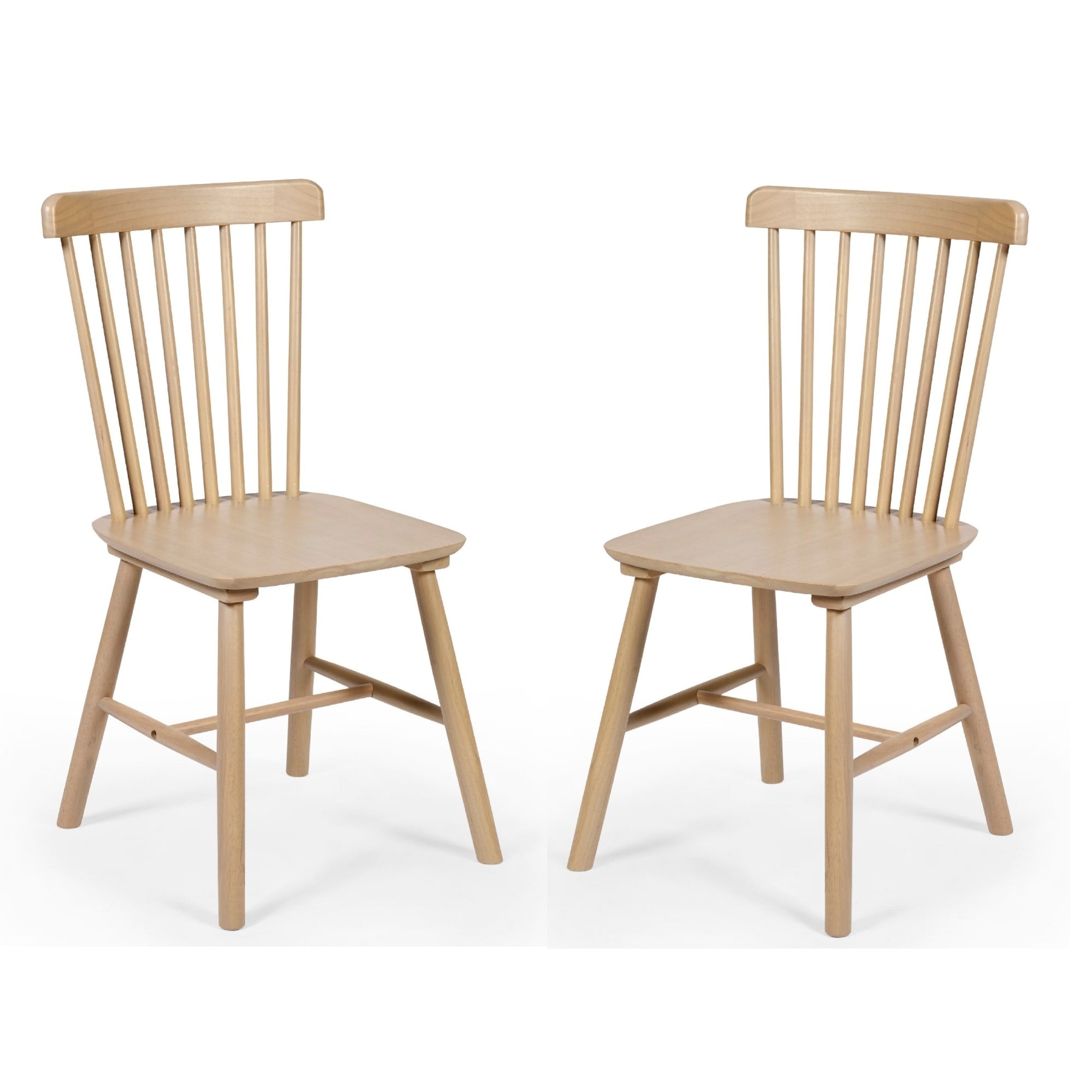 Set of 2 Sakura Oak Dining Chairs