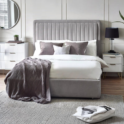 Savannah Double Bed 135Cm - Grey