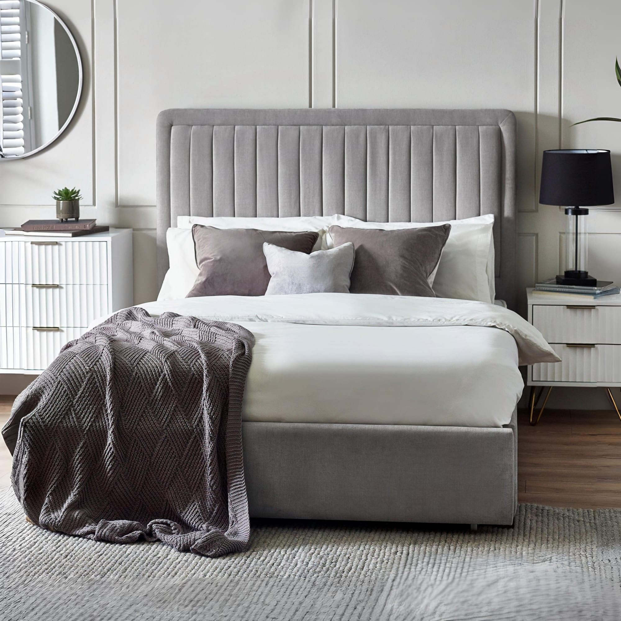 Savannah King Bed 150Cm - Grey