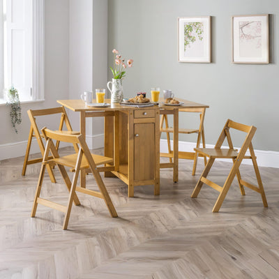 Savoy Light Oak 4 Seater Extending Dining Set