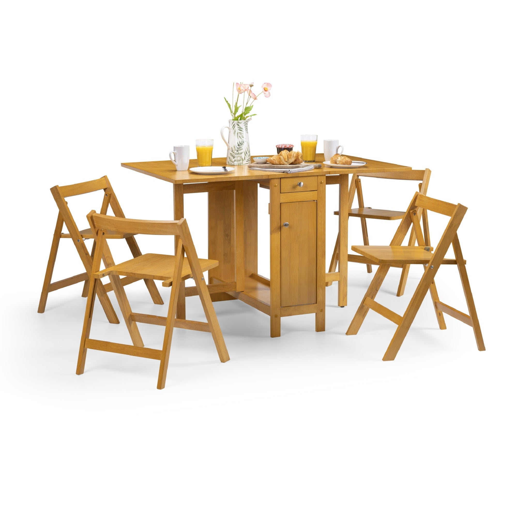 Savoy Light Oak 4 Seater Extending Dining Set
