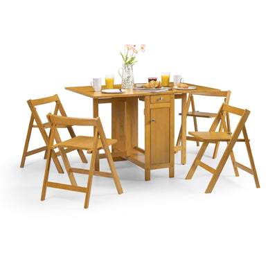 Savoy Light Oak 4 Seater Extending Dining Set
