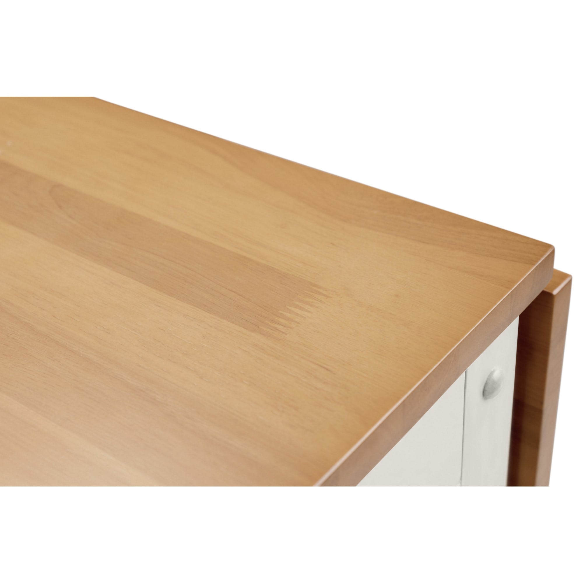 Savoy Whte and Oak 4 Seater Extending Dining Set