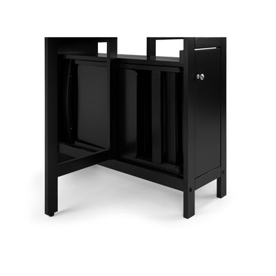 Savoy Black 4 Seater Extending Dining Set