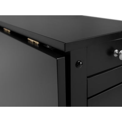 Savoy Black 4 Seater Extending Dining Set
