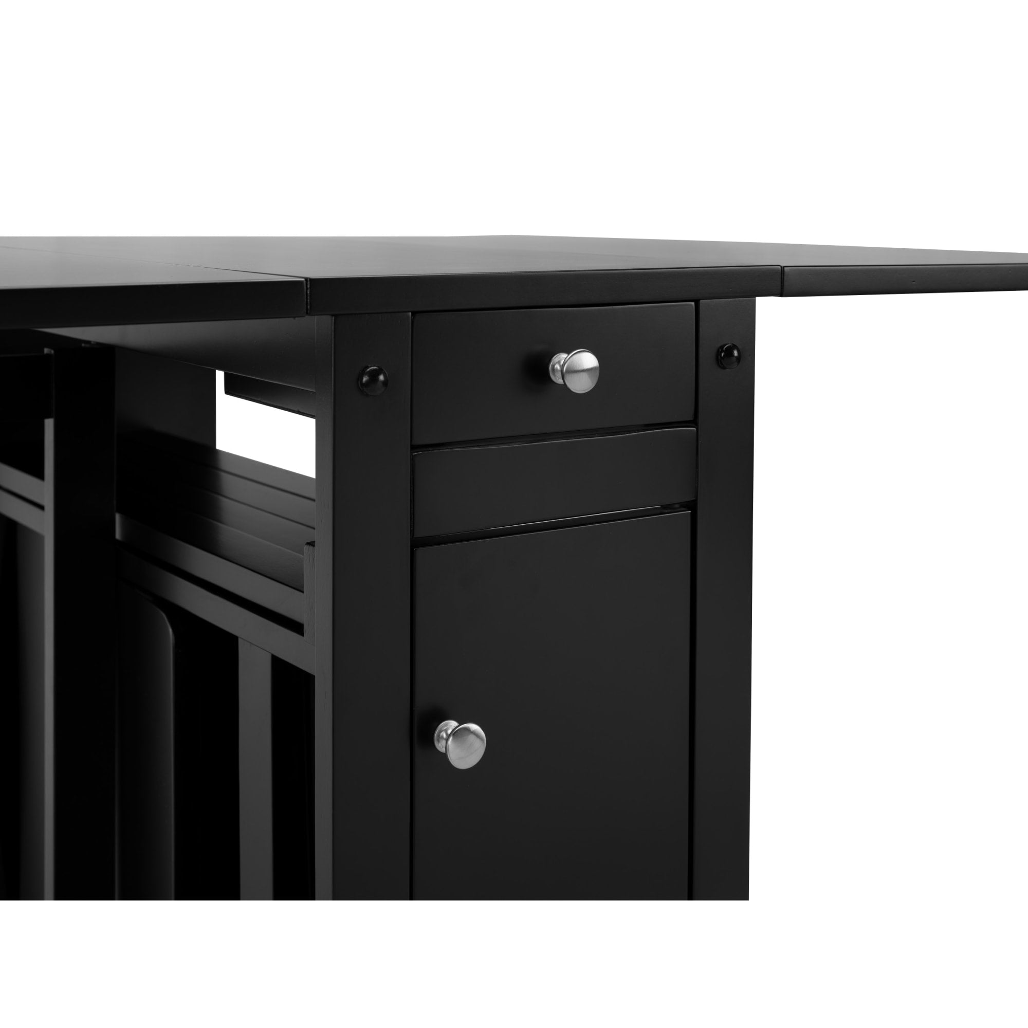 Savoy Black 4 Seater Extending Dining Set