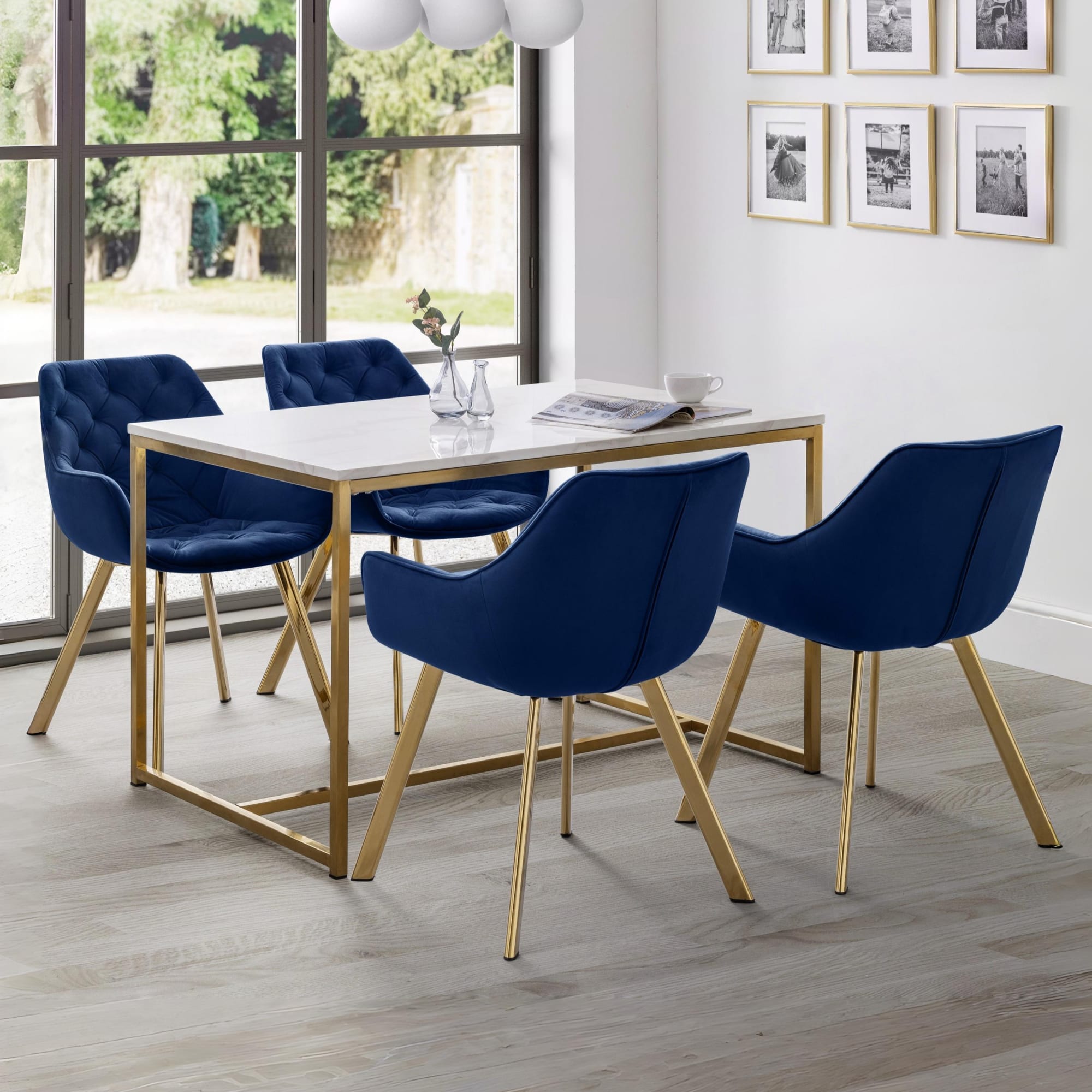 Scala Dining Table - Gold