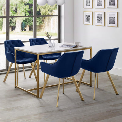 Scala Dining Table - Gold