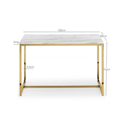 Scala Dining Table - Gold