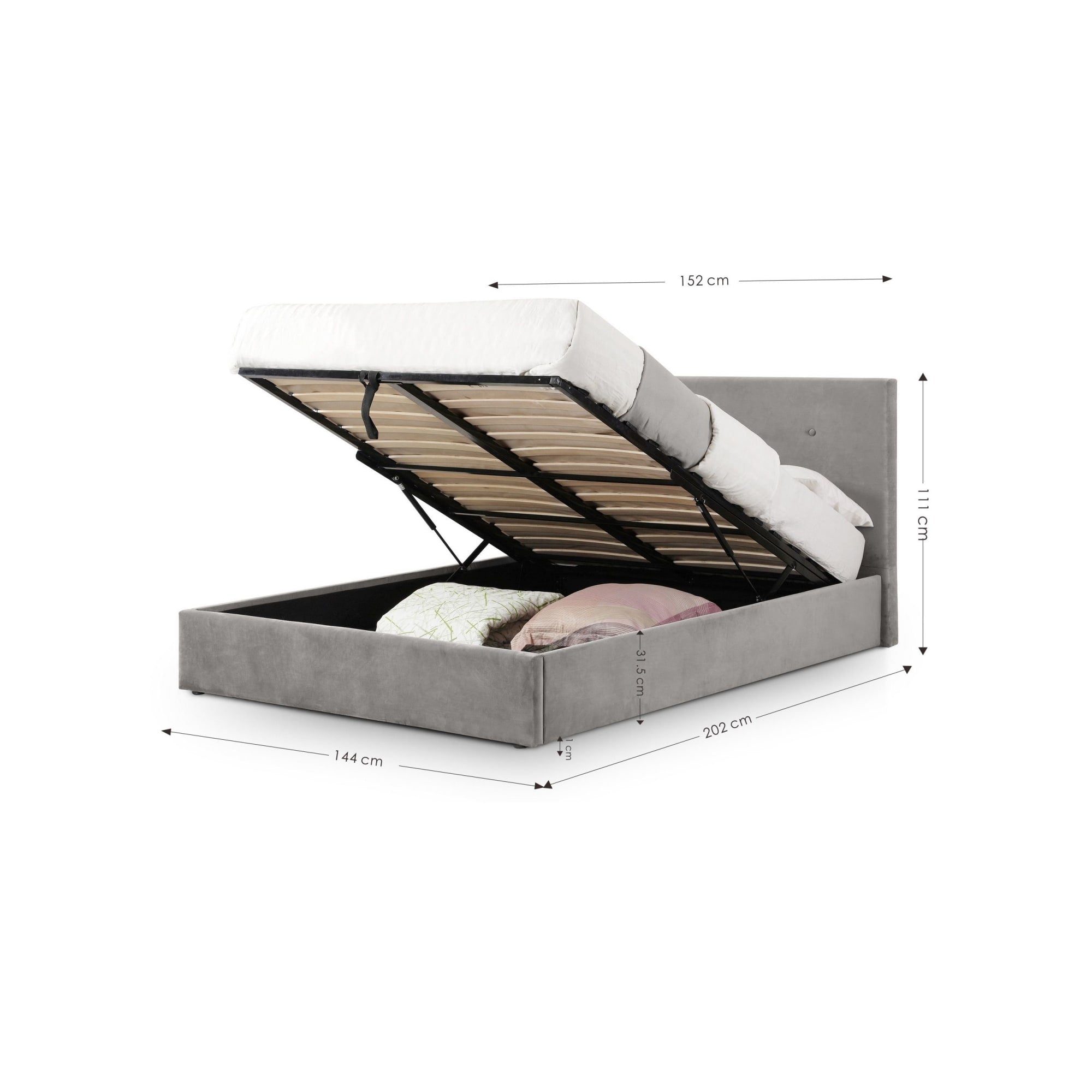 Shoreditch Ottoman Storage 135cm Double Bed