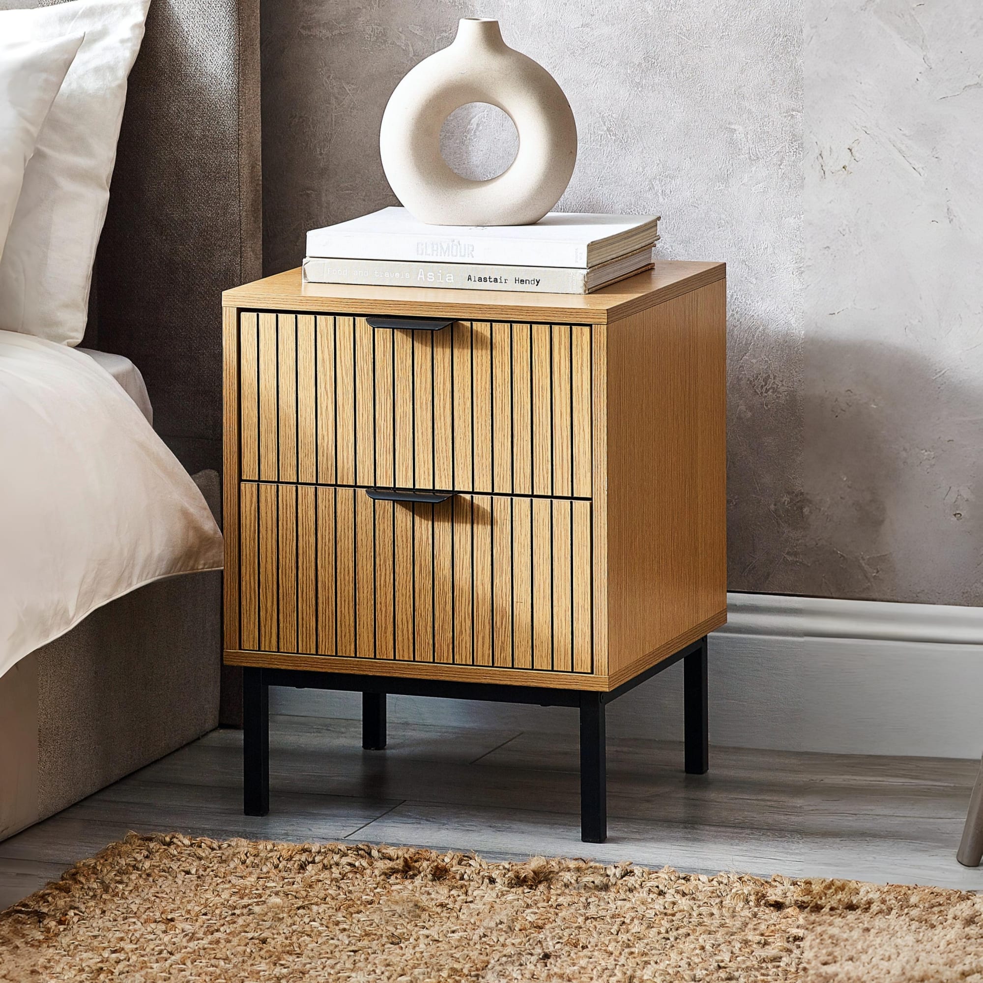Sia 2 Drawer Bedside