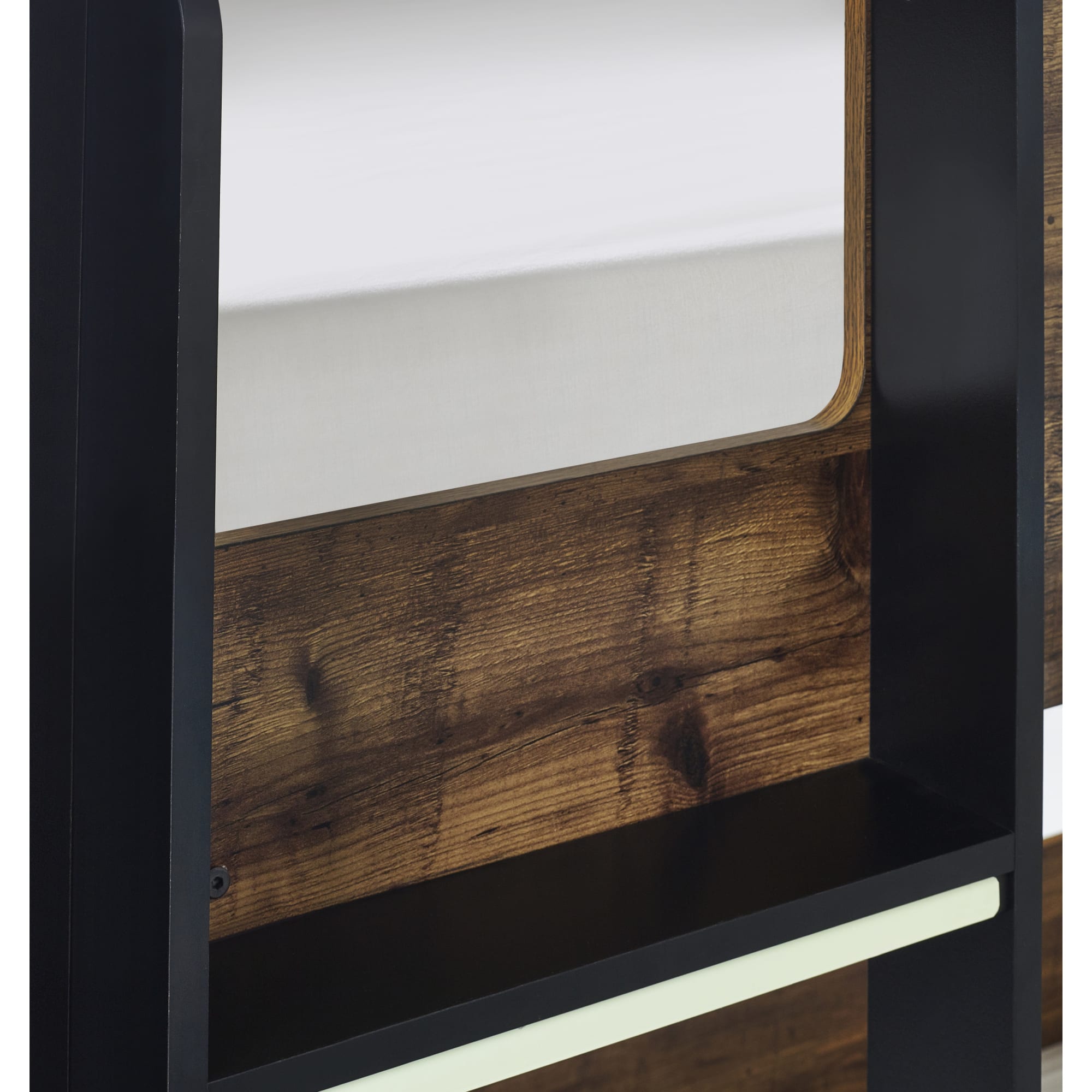 Solomon Bunk Bed -  Rustic And Black