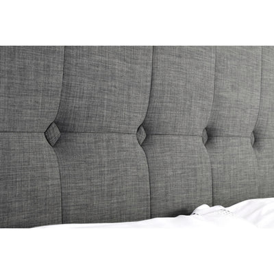 Sorrento 150cm King Bed - Slate Linen