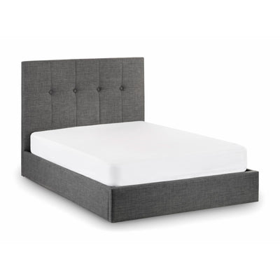 Sorrento Ottoman Storage 150cm King Bed - Slate Linen