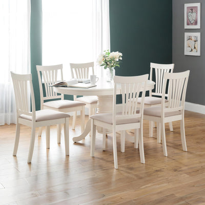 Set Of 2 Stanmore Ivory Chairs