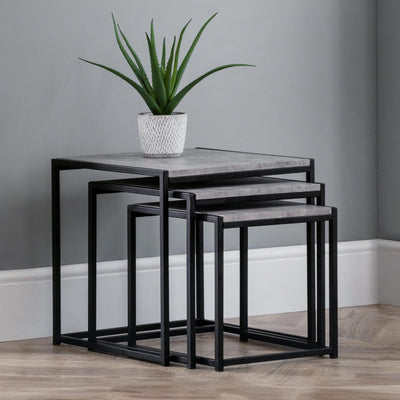 Staten Concrete Nest Of 3 Tables