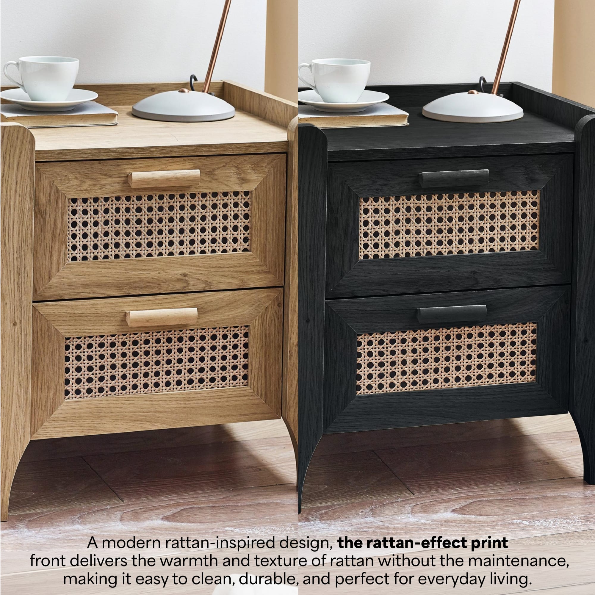 Sydney 2 Drawer Bedside