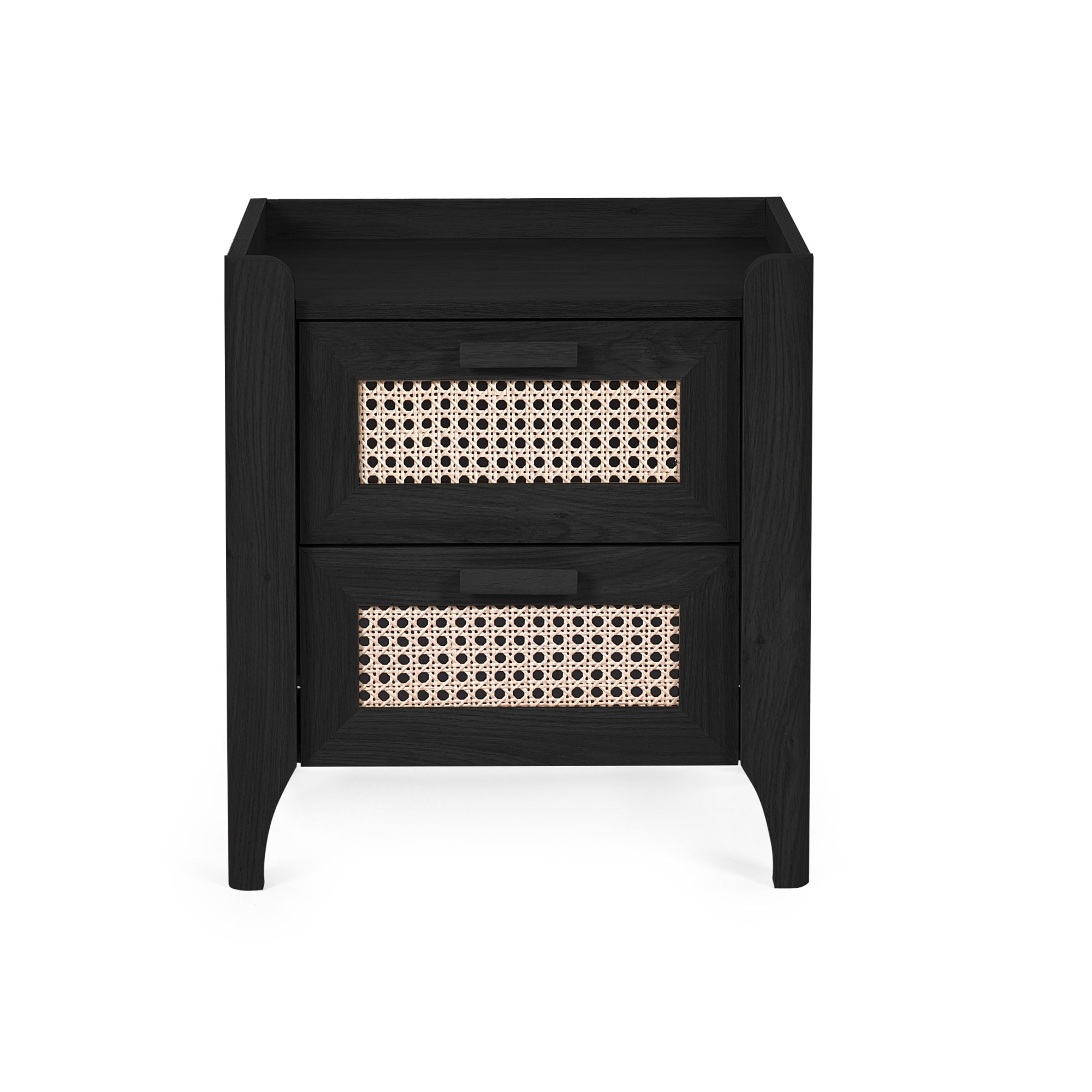 Sydney 2 Drawer Bedside - Black Ash
