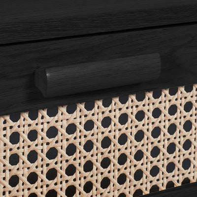 Sydney 2 Drawer Bedside - Black Ash