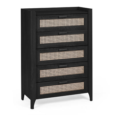 Sydney 5 Drawer Chest - Black Ash