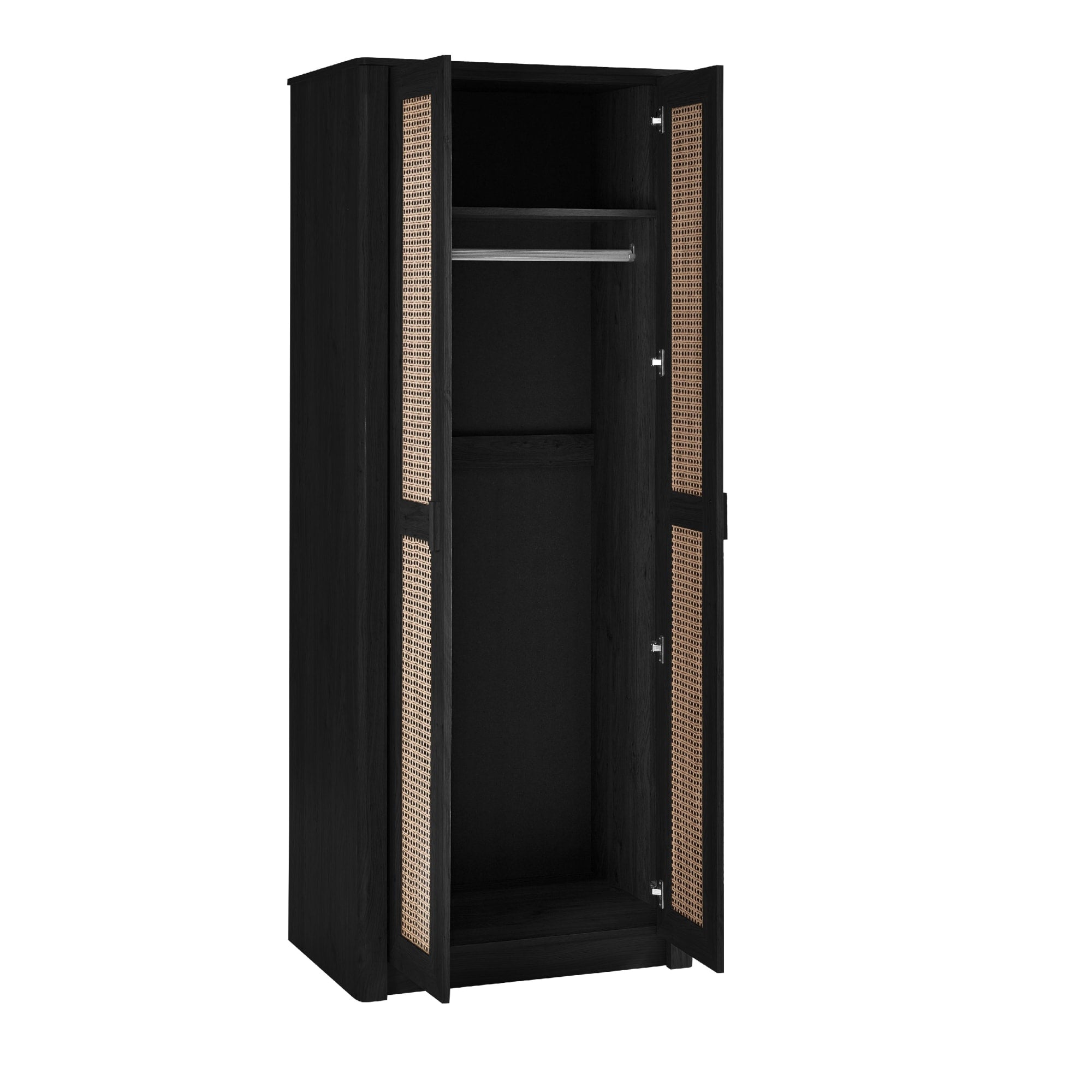 Sydney 2 Door Wardrobe - Black Ash